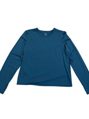 Regna X Womens Teal Long Sleeve Performance Shirt XL Lightweight Activewear